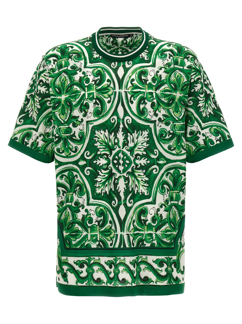 Green 'Maiolica' T-shirt 1