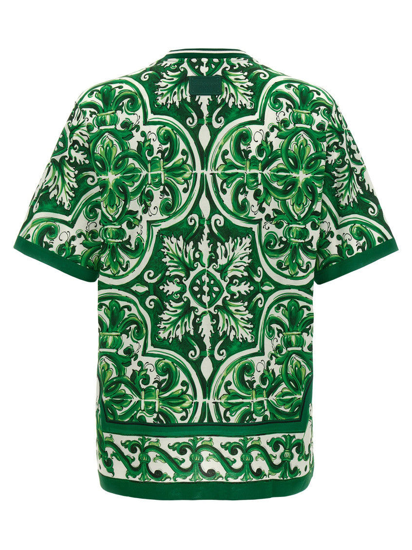 Green 'Maiolica' T-shirt 2
