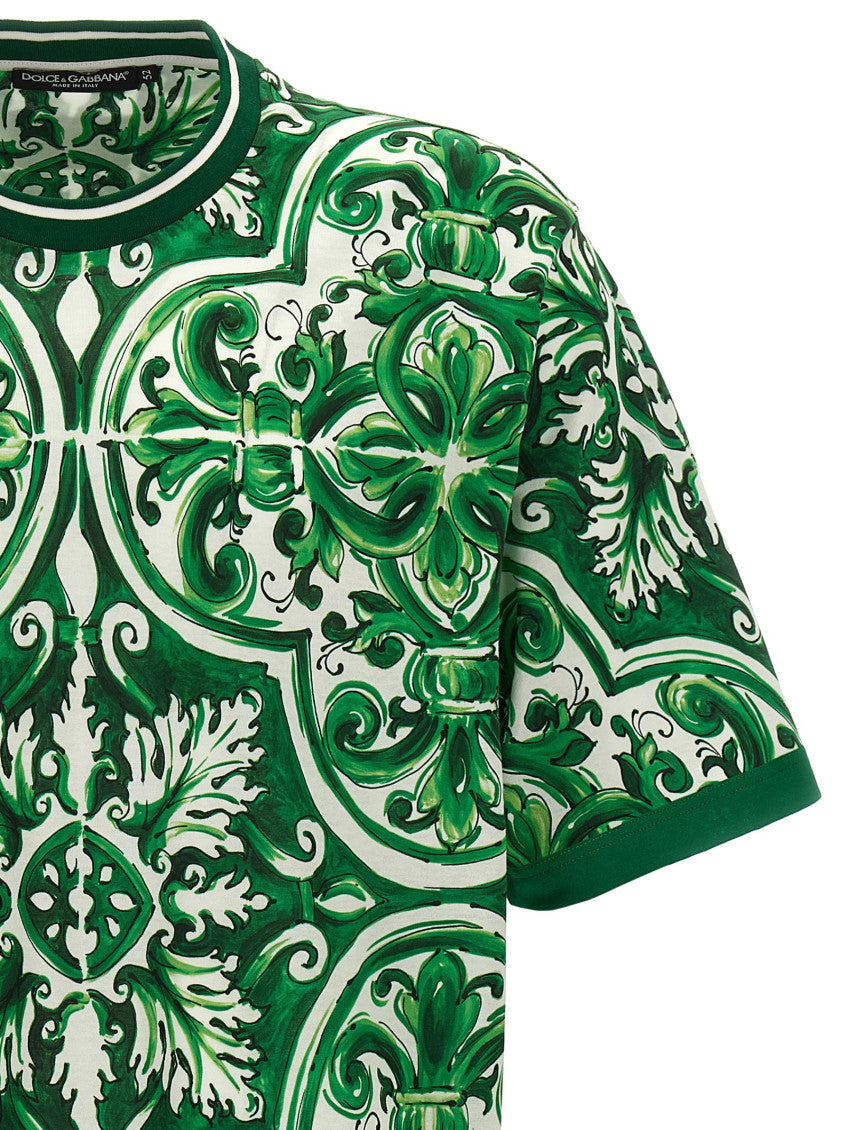 Green 'Maiolica' T-shirt 3