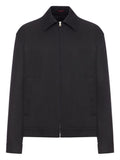 Black Cotton Zipped Jacket 1