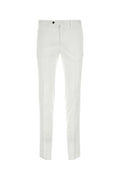 White Stretch Chino Trousers 1