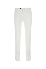 White Stretch Chino Trousers 1