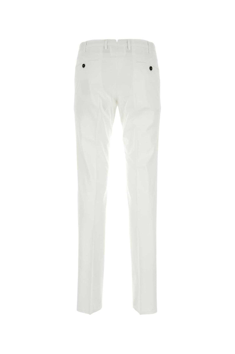 White Stretch Chino Trousers 2