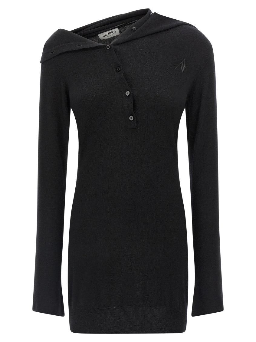 Black Cashmere wool dress 1