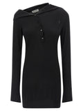 Black Cashmere wool dress 1