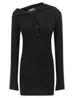 Black Cashmere wool dress 1