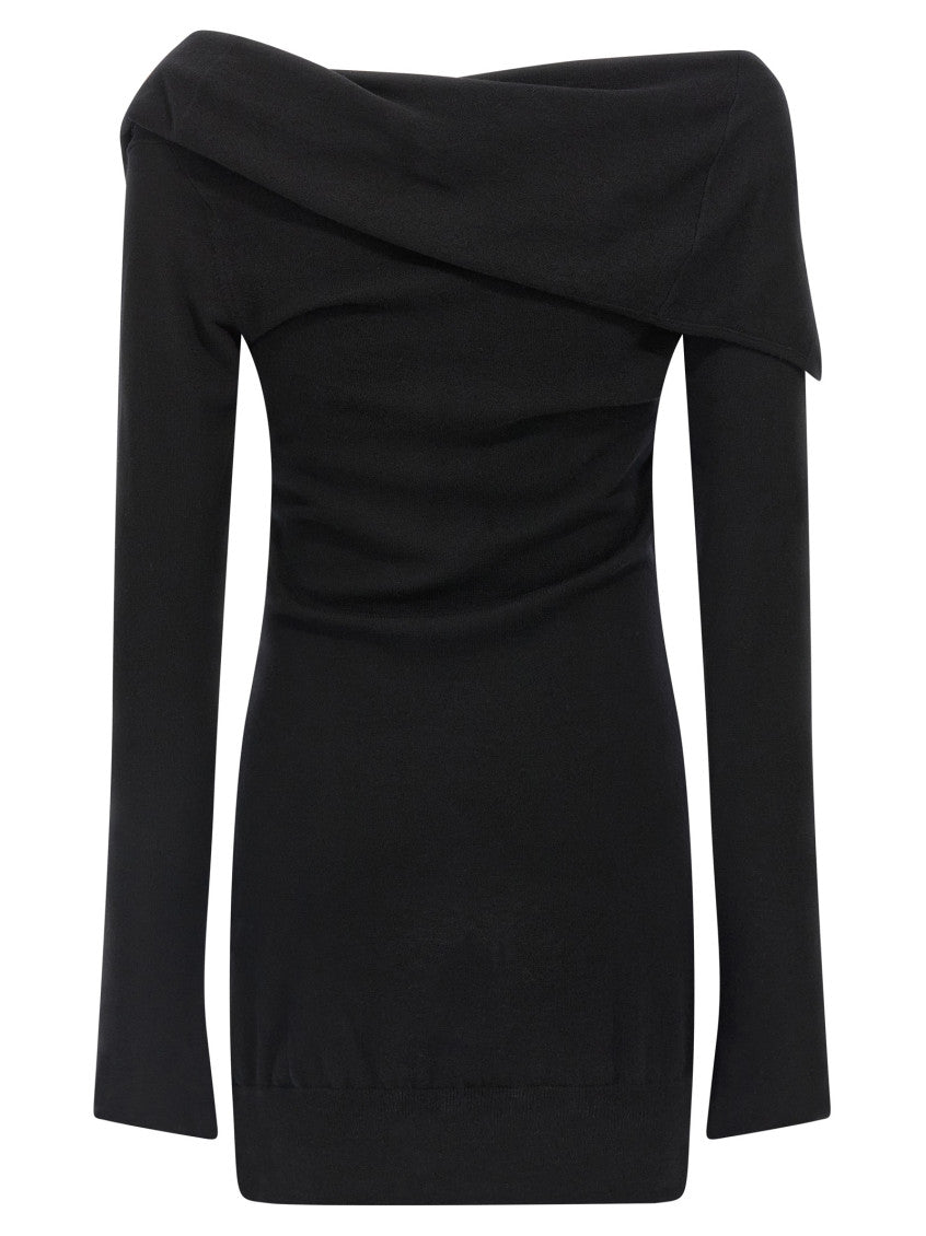 Black Cashmere wool dress 3