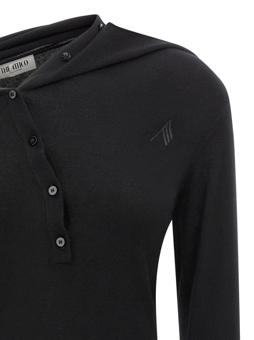 Black Cashmere wool dress 4