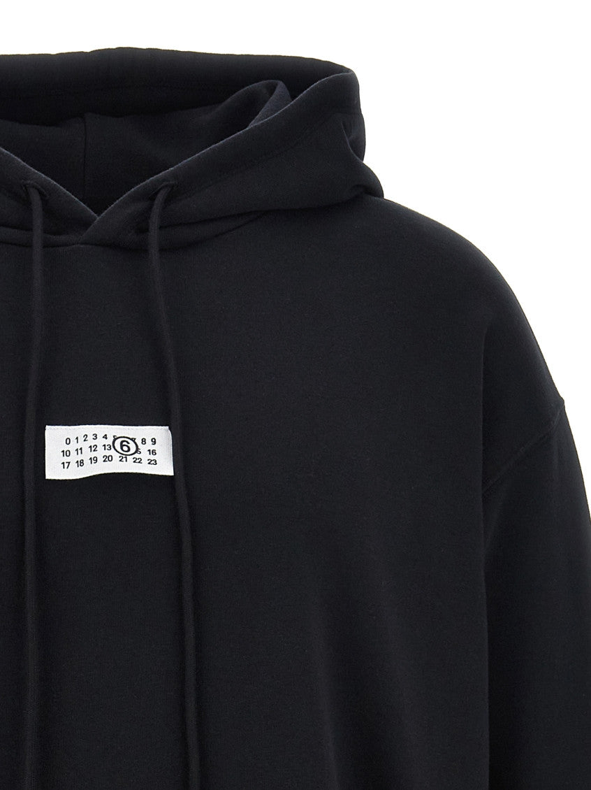 Black 'Numeric signature MM6' hoodie 3