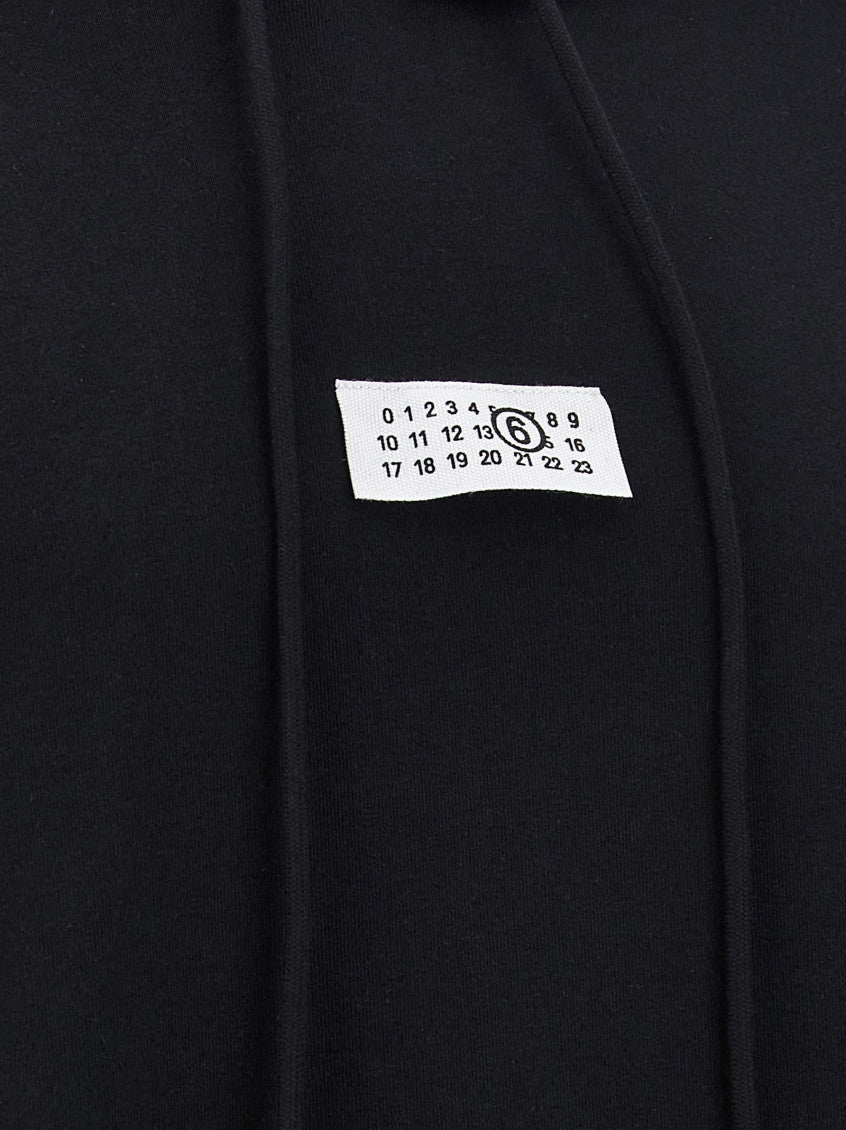Black 'Numeric signature MM6' hoodie 4