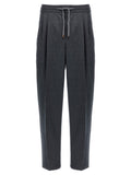 Grey Front Pleat Trouser 1