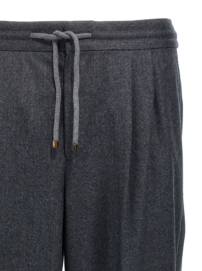 Grey Front Pleat Trouser 3