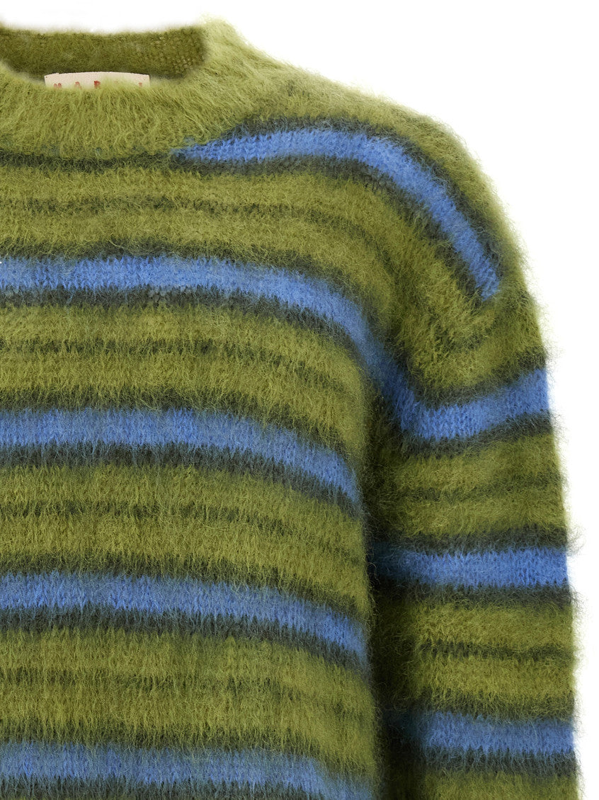 Multi Color Crewneck Striped Sweater 3