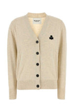 Beige Cotton Blend Cardigan 1