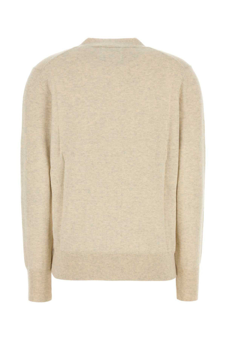 Beige Cotton Blend Cardigan 2