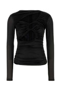 Black Draped Top 1