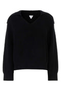 Black Stretch Cotton Blend Polo 1
