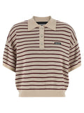 Multicolor Slinky Knit Polo Shirt 1