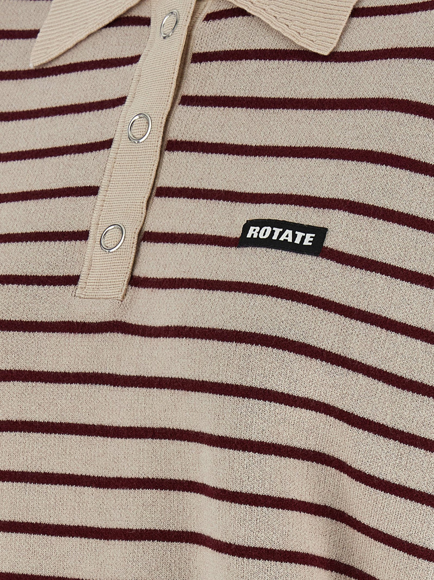 Multicolor Slinky Knit Polo Shirt 4