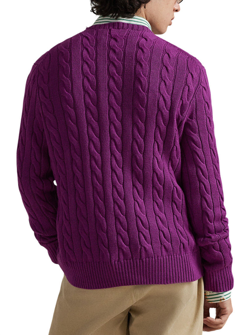 Purple Crew Neck Sweater 3