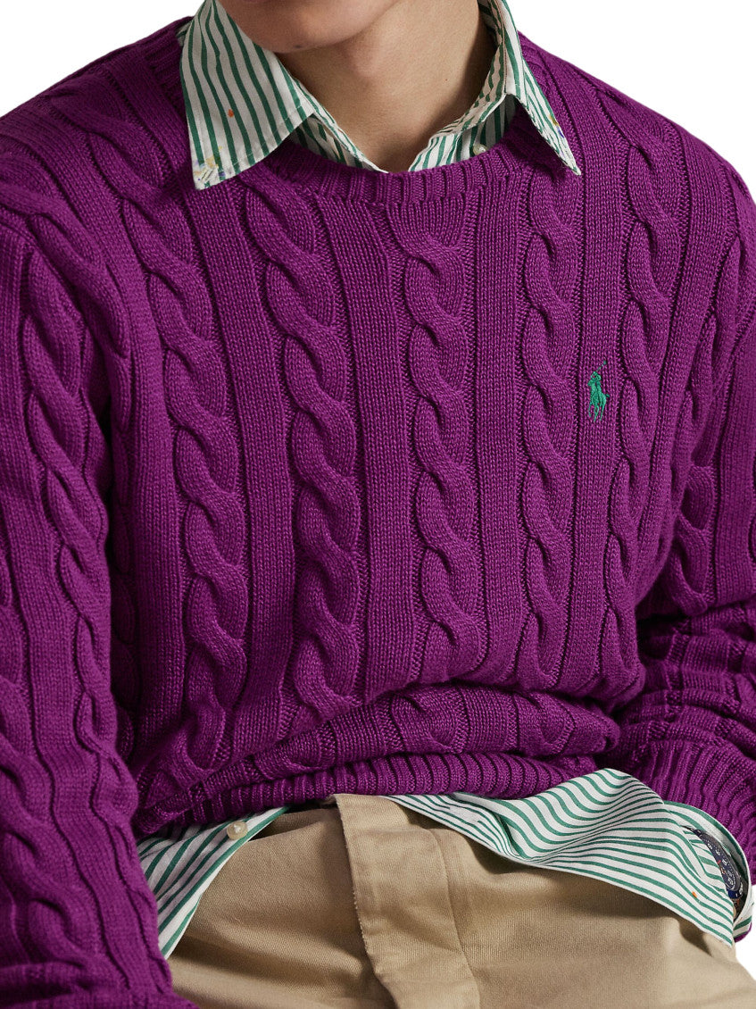 Purple Crew Neck Sweater 4