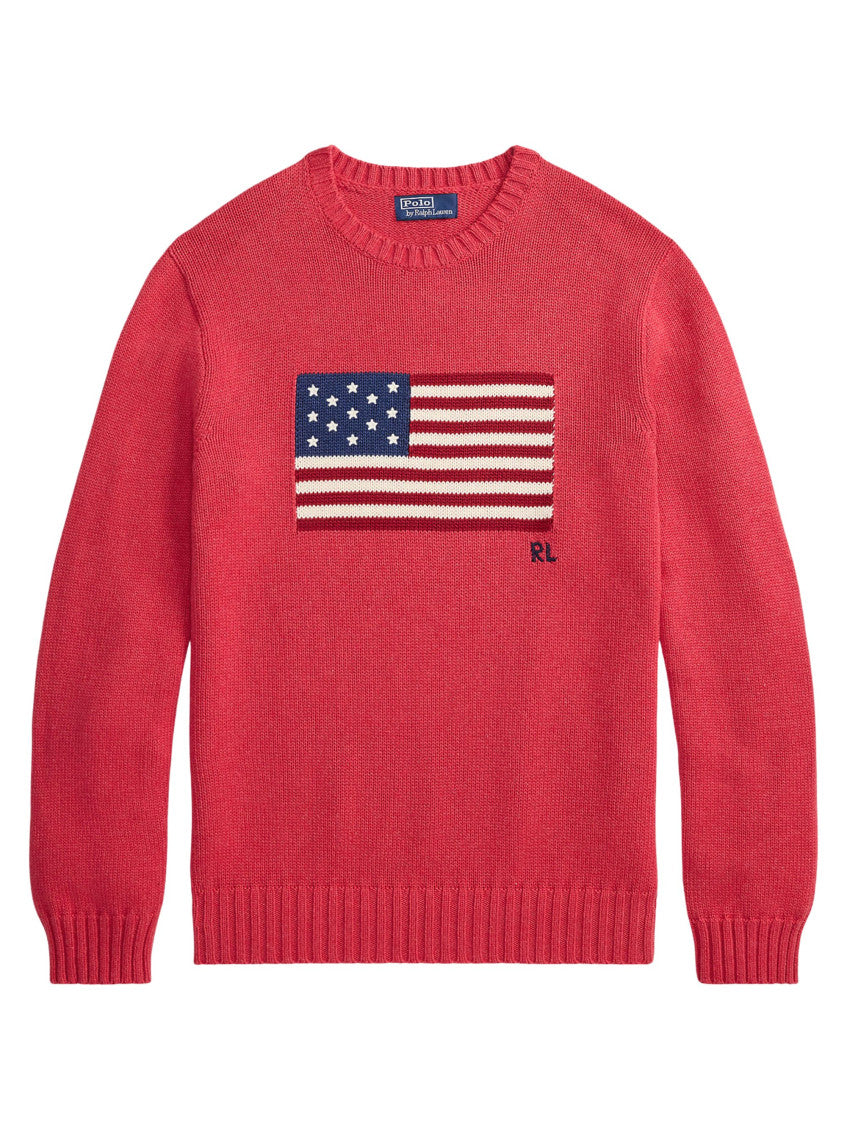 Red Crew Neck Sweater 1