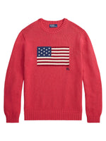 Red Crew Neck Sweater 1