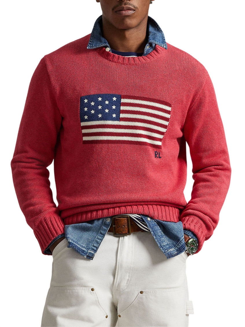 Red Crew Neck Sweater 2