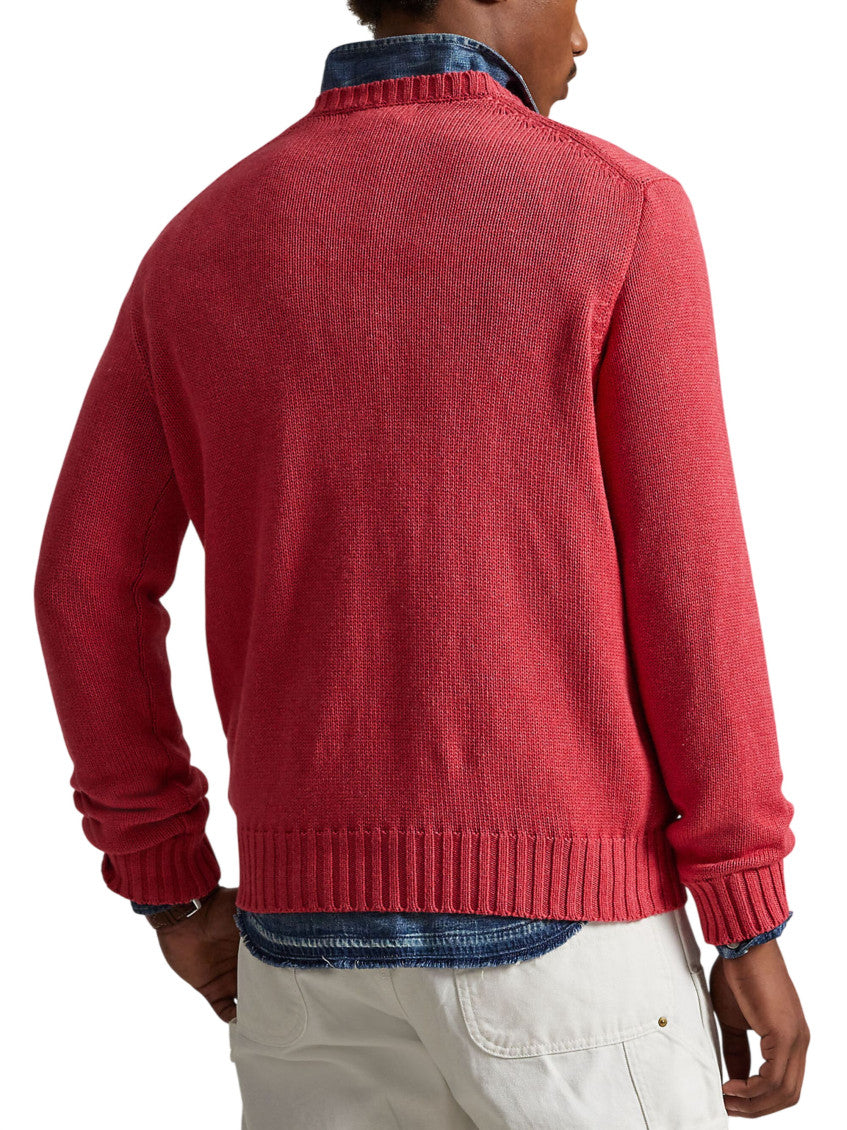 Red Crew Neck Sweater 3