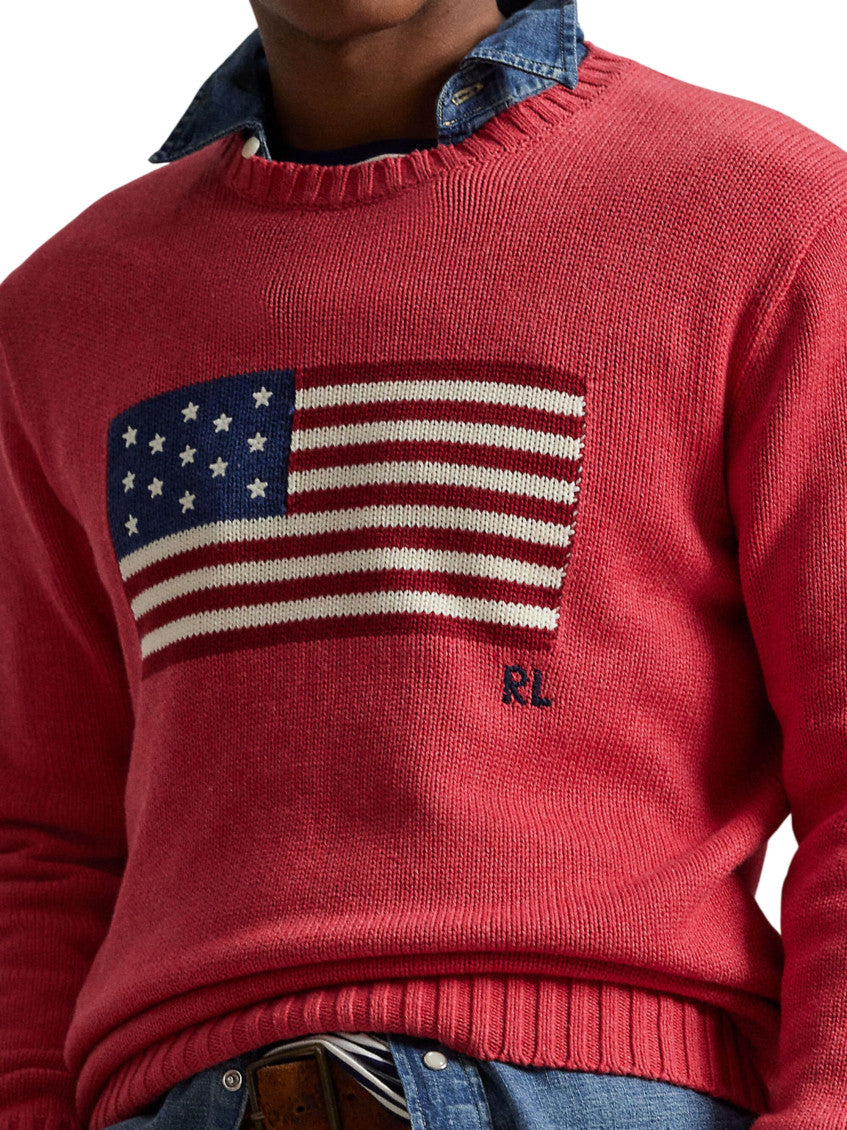 Red Crew Neck Sweater 4