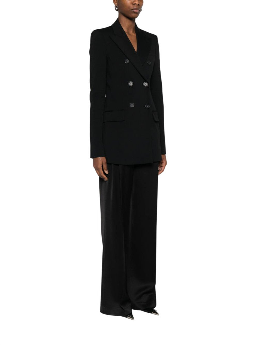 Black Notched Lapel Blazer 2
