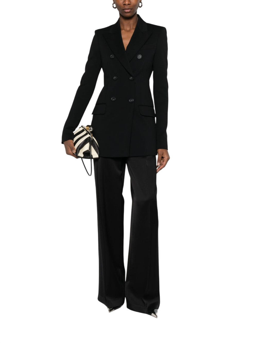Black Notched Lapel Blazer 4