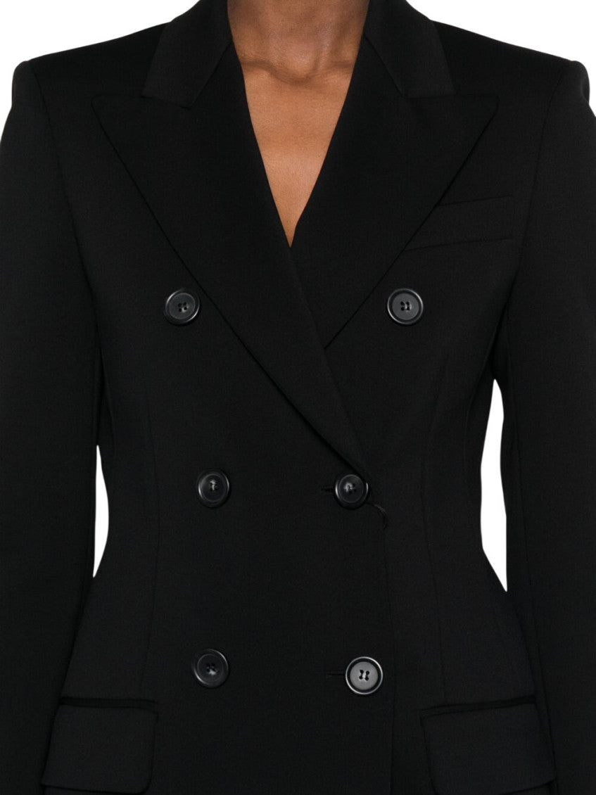 Black Notched Lapel Blazer 5