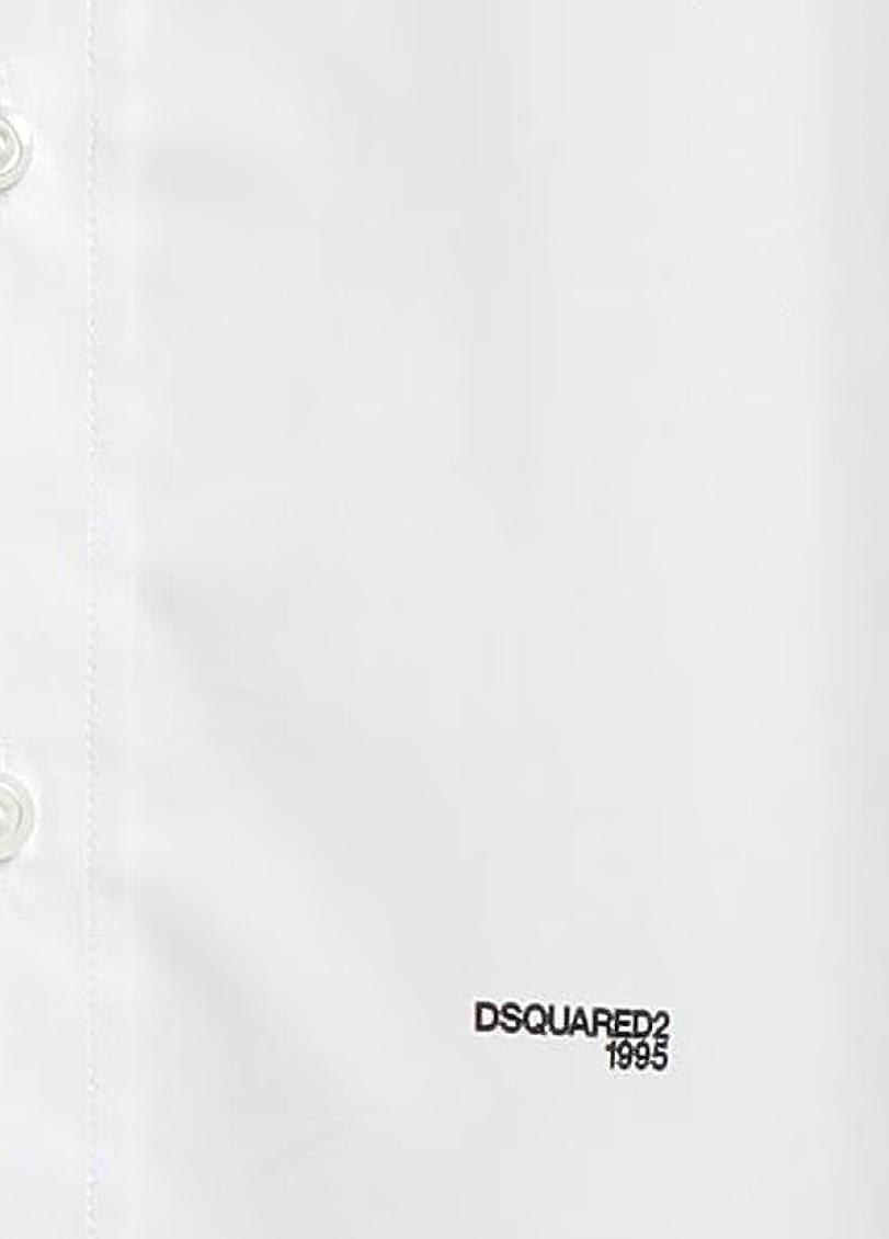 White Relaxed Logo Shirt 3