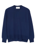 Navy Blue Solid Sweater 1