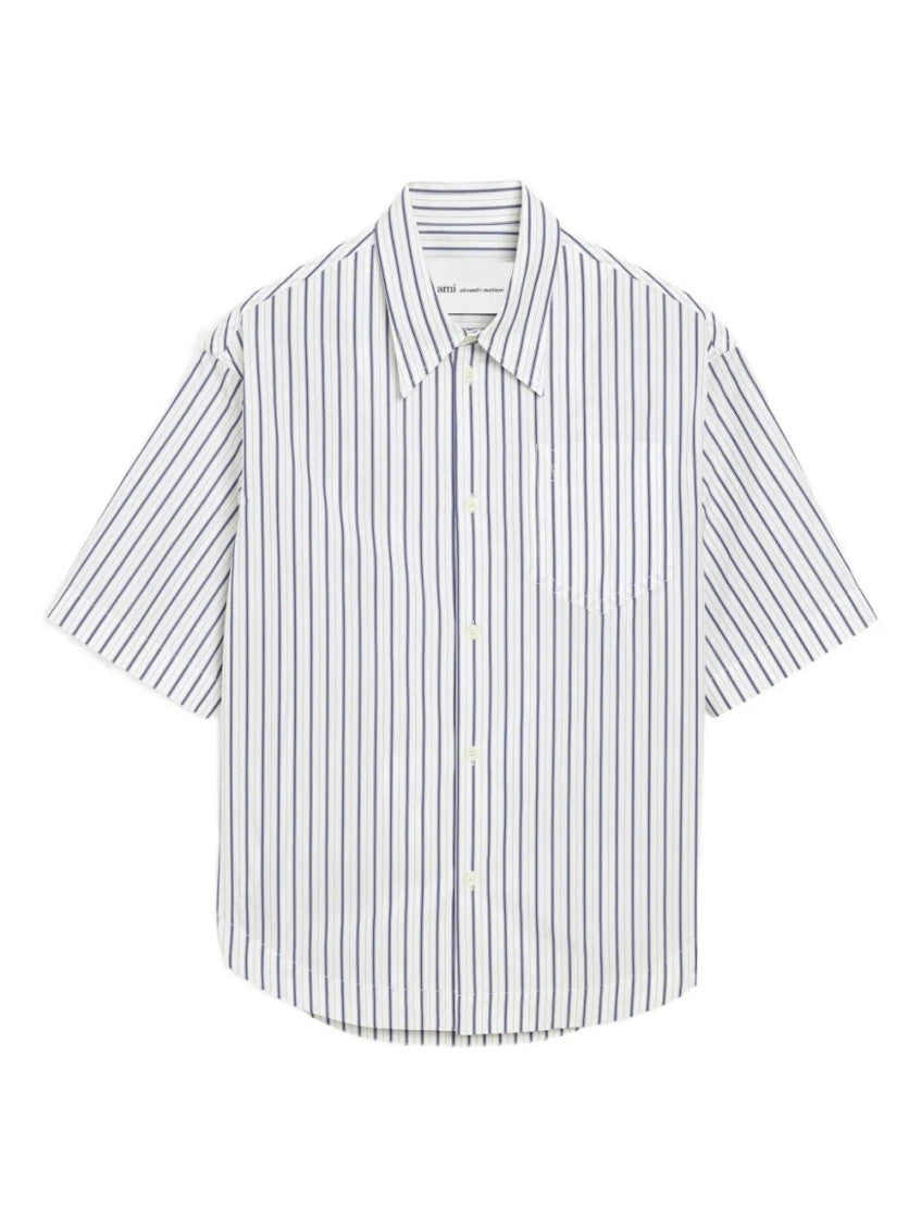 White Loose Stripes Shirt 1