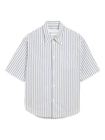 White Loose Stripes Shirt 1