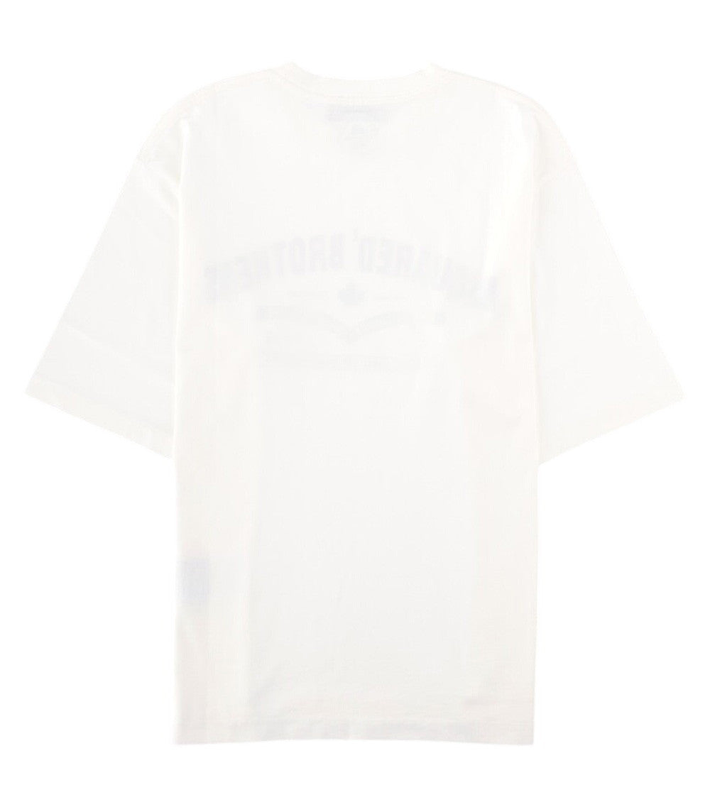 White Crew Neck T-Shirt 2