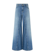 Blue Wide Leg High Rise Jeans 1