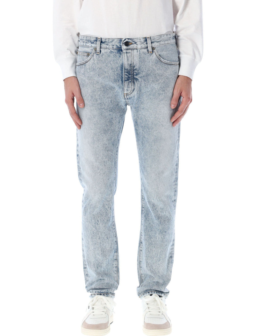 Light Blue Straight Jeans 1