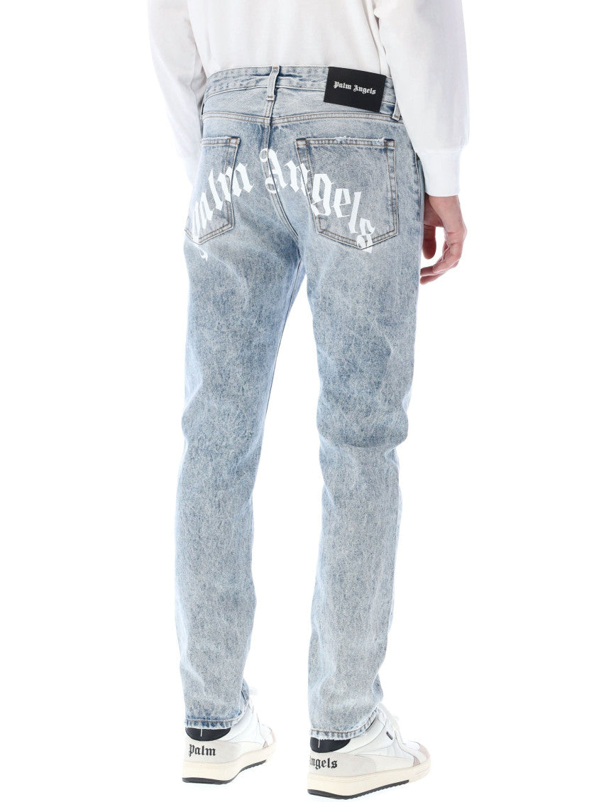 Light Blue Straight Jeans 3
