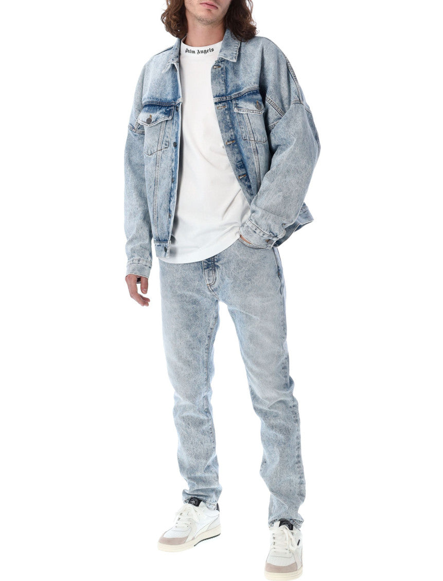 Light Blue Straight Jeans 4