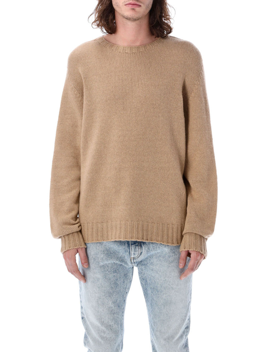 Beige Crew Neck Sweater 1