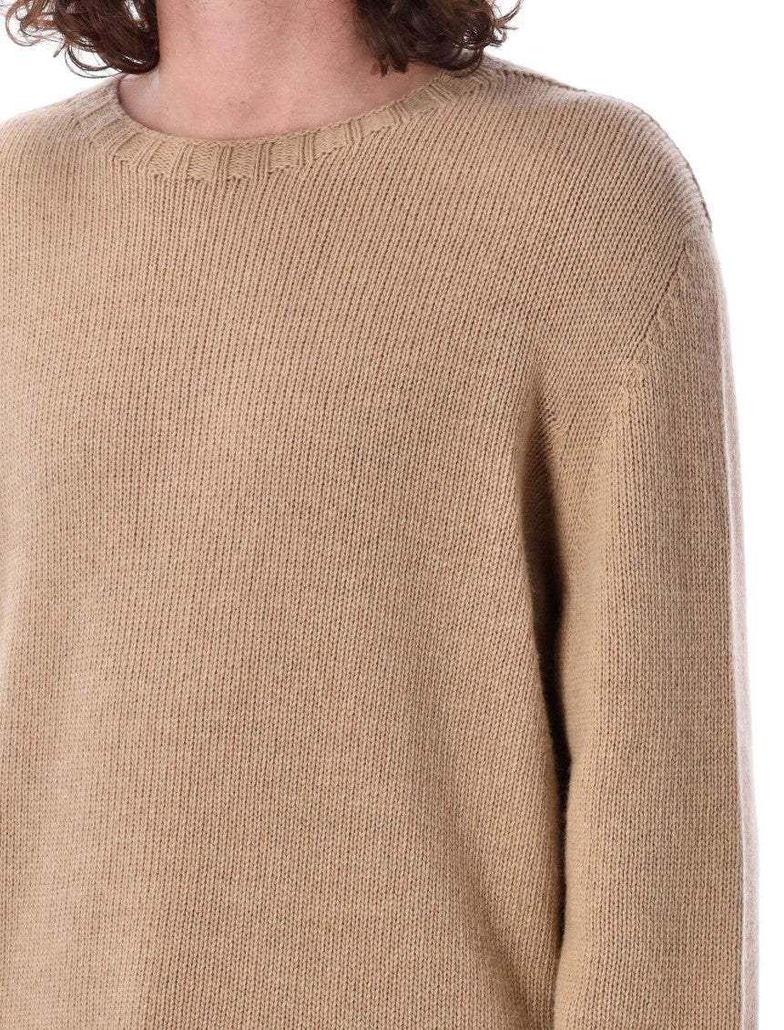 Beige Crew Neck Sweater 5