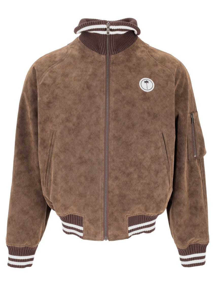 Brown Mock Collar Jacket 1