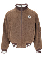Brown Mock Collar Jacket 1