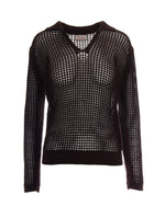 Brown V Neck Sweater 1