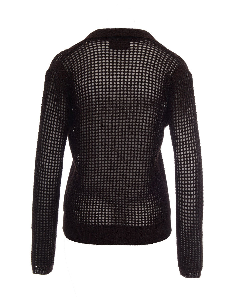 Brown V Neck Sweater 2