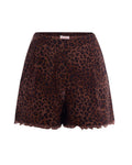 Brown Animal Print Shorts 1