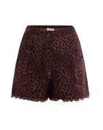 Brown Animal Print Shorts 1